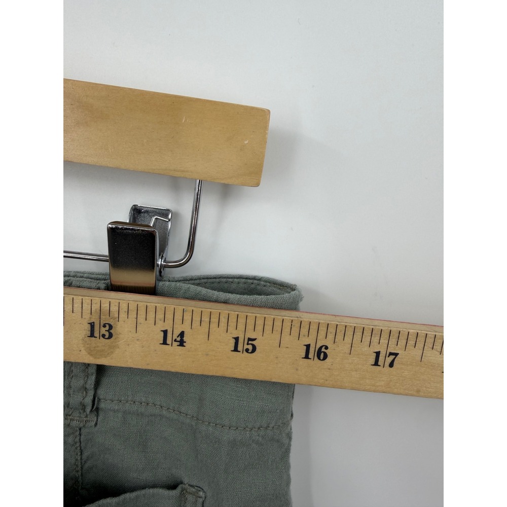 Maeve The Colette Wide Leg Pants Womens 29 Green Utility High Rise - Picture 9 of 11